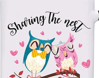 MUG Sharing The Nest for 5-10-15-20-25-30-35-40-45-50 Years of Happily Married Couple Anniversary