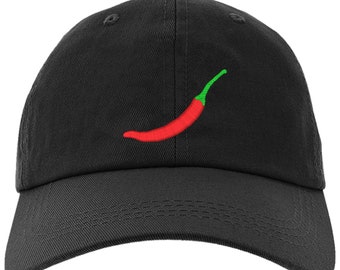 Embroidered Red Hot Chili Pepper Baseball Hat