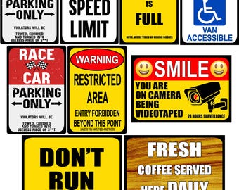 Variation of Sublimated Sign Plate front Home or Outdoor decoration 8"x12" inch