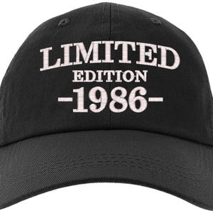 Cap 40th Birthday Gift, Limited Edition 1986 All Original Parts Baseball Hat