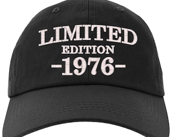 Cap 50th Birthday Gift, Limited Edition 1976 All Original Parts Baseball Hat