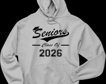 Seniors of 2026, Graduation Year Gift Hooded Hoodie