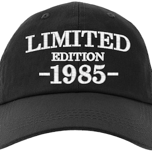 Cap 40th Birthday Gift, Limited Edition 1985 All Original Parts Baseball Hat