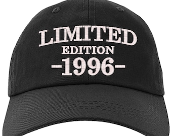 Cap 30th Birthday Gift, Limited Edition 1996 All Original Parts Baseball Hat