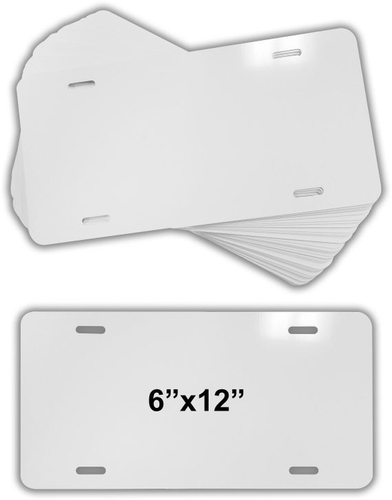 14 Pack Sublimation License Plate Blanks, Thickness 0.65mm Metal