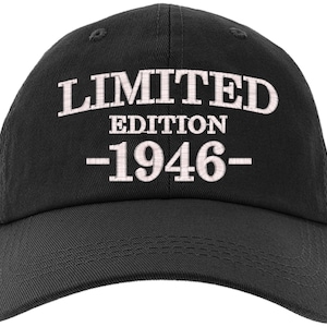 80th Birthday Gift, Limited Edition 1946 Baseball Cap - All Original Parts