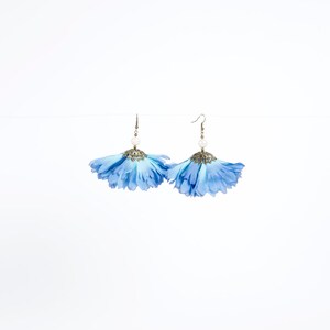 Petal Earrings in Blue