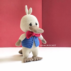 Crochet Platypus Amigurumi. Crochet Animal. Handmade Toy. Nursery Decor.