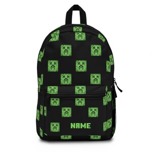 Sac à dos personnalisé inspiré de Minecraft pour gamers, cartable pour enfants, cadeau unique pour anniversaire, accessoires geek, personnalisation [...]