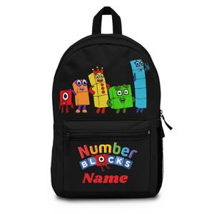 Sac à dos pour enfants blocs de chiffres, cartable éducatif, cartable pour enfants, sac à dos préscolaire, sac pour jouets d'apprentissage