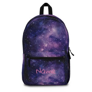 Sac à dos cosmique personnalisé étoilé pour école, voyage, cadeau unique, accessoire pour amoureux de l'espace, indispensable pour la rentrée