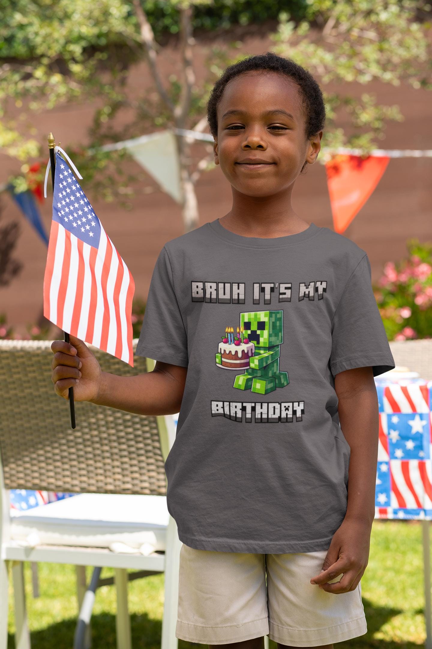 Super Cute Minecraft Birthday Tee