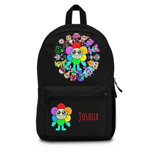 Sac à dos personnalisé D's World Design, Sac d'école avec nom personnalisé, Sac à dos pour enfants, Sac à dos de voyage,