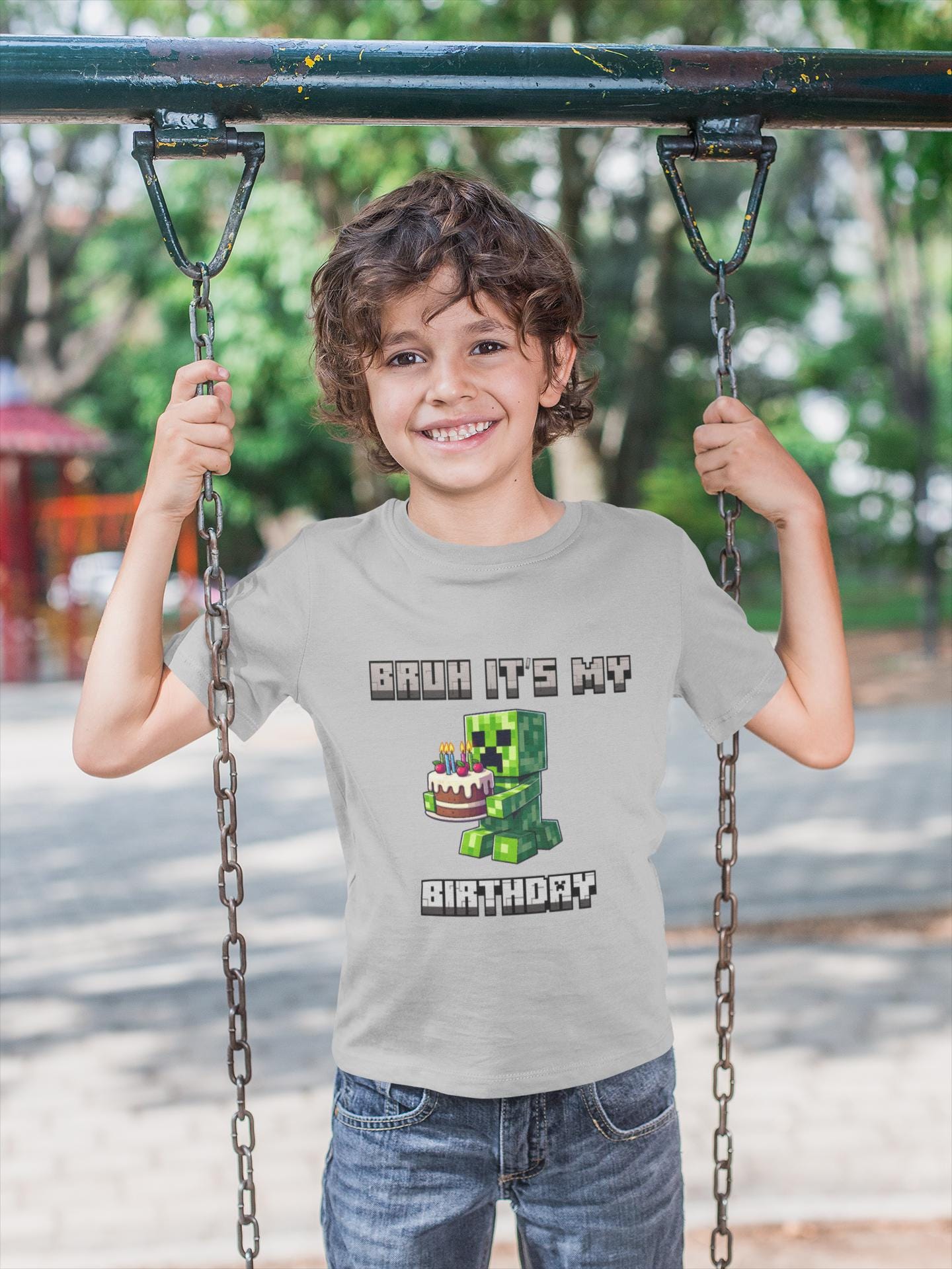 Super Cute Minecraft Birthday Tee