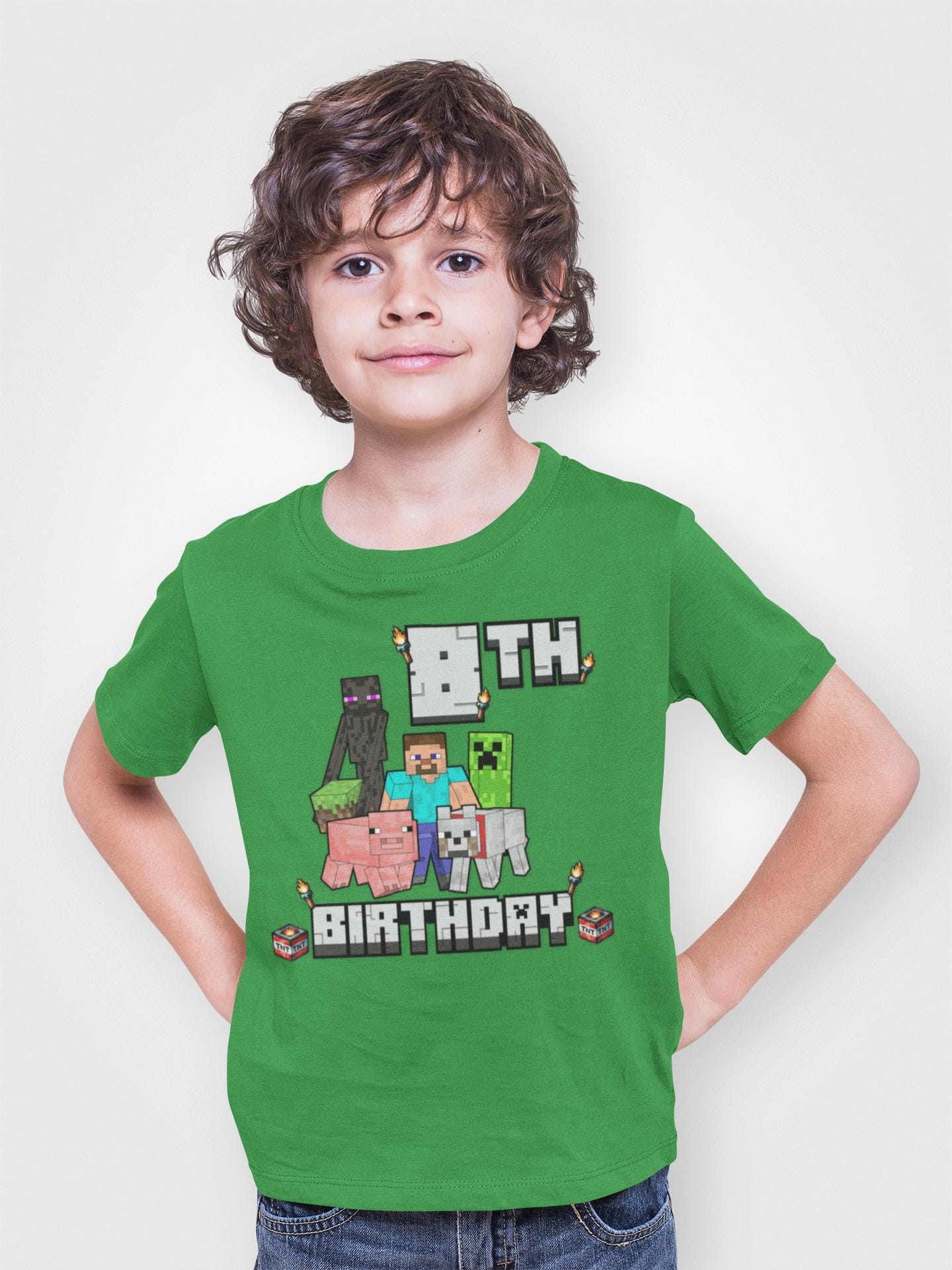 Minecraft Birthday Shirt - Personalized with Name