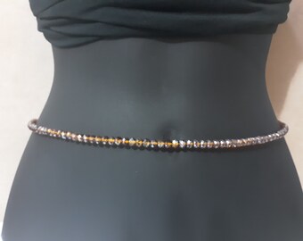 33"-34" WAIST BEADS *PRIMARY* Brown Sugar African Waist Beads