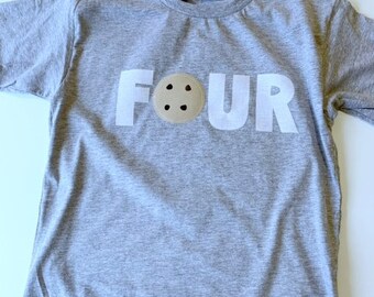 Melk en koekjes Eerste verjaardag shirt, vier, 4e verjaardag, jongens verjaardag shirt, meisjes verjaardag shirt, chocolade chip cookie, elke leeftijd, twee, 2