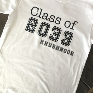 First day of school shirt Class of 2037, 2036, 2035 or any year grow with me. Graduation Shirt. Last day of school shirt. Kindergarten shirt