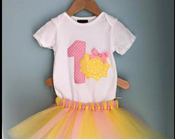 You are my sunshine First Birthday Outfit Girl, Sunny Birthday, Sunshine First Birthday, pink birthday outfit, spring time, easter, pink