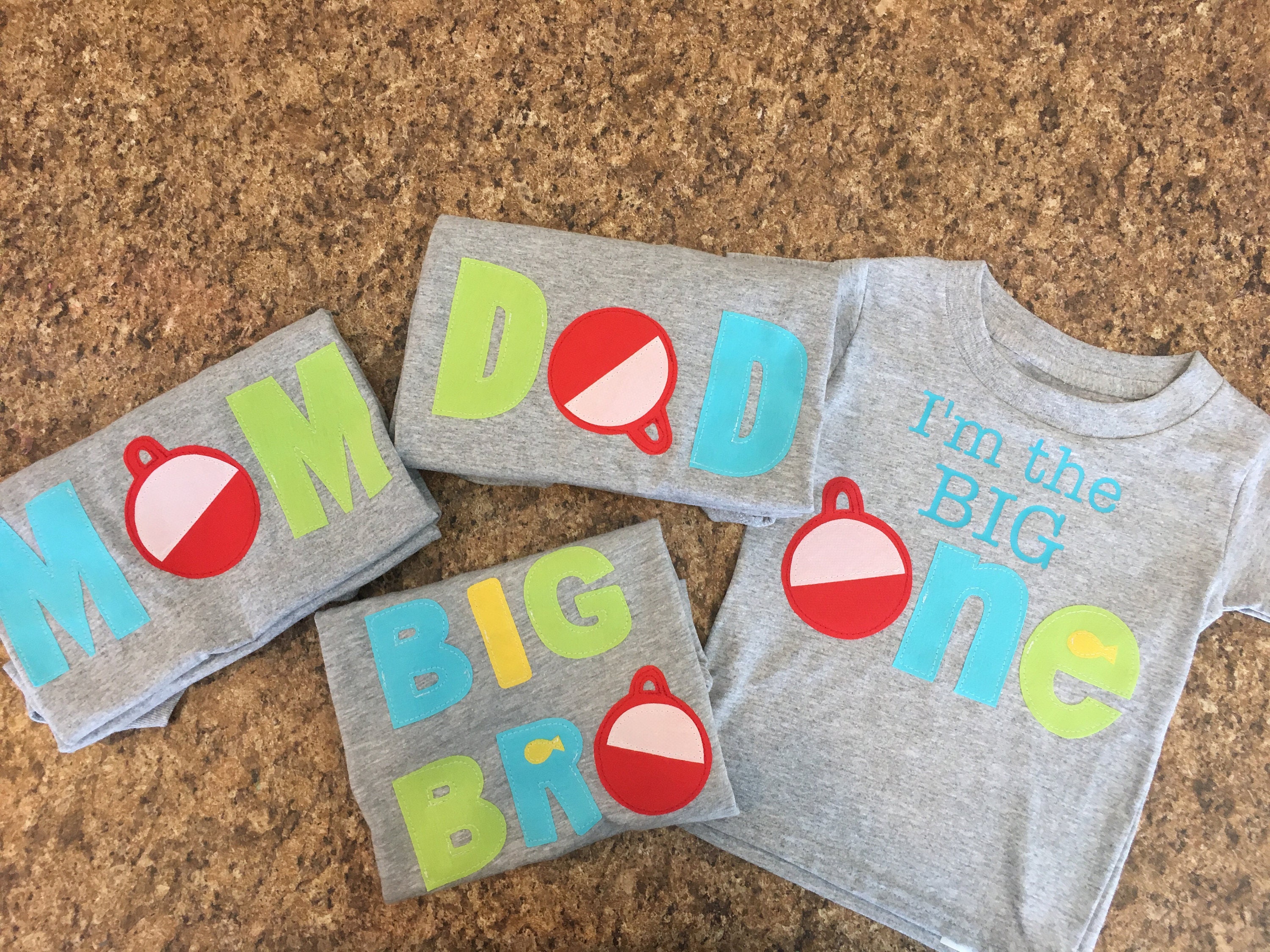 Mom, Dad or Bro Coordinating Shirt for O-fish-ally One Birthday, The Big One First Birthday Shirt Bobber, Fishing, Boating, Vacation