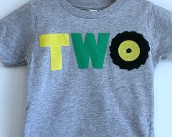 Tractor themed second birthday shirt. Any age. Two shirt, first, third, tractor, farm, cow, pig, barn barnyard. Tractor birthday, lawn mower