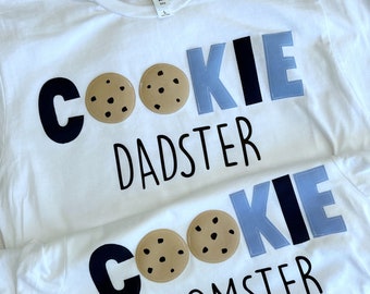 Cookie Momster, Cookie Dadster, one sweet cookie birthday, baby shower, milk and cookie party, any age, any customization, first birthday
