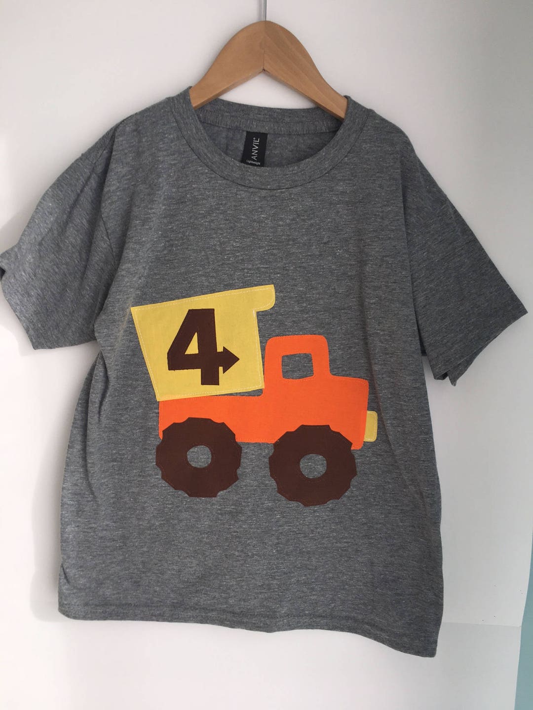 Construction 4th Birthday Shirt. Completely Customizable. Dump Truck ...