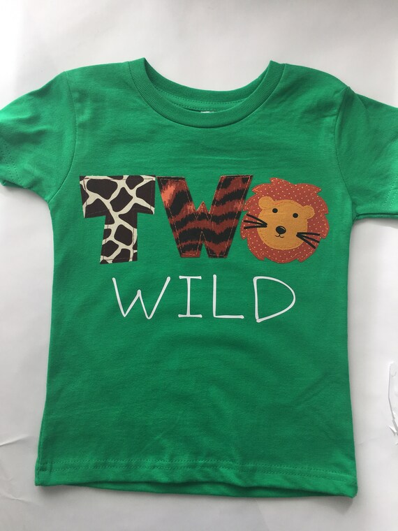 TWO Wild lion birthday shirt zebra cheetah giraffe themed | Etsy