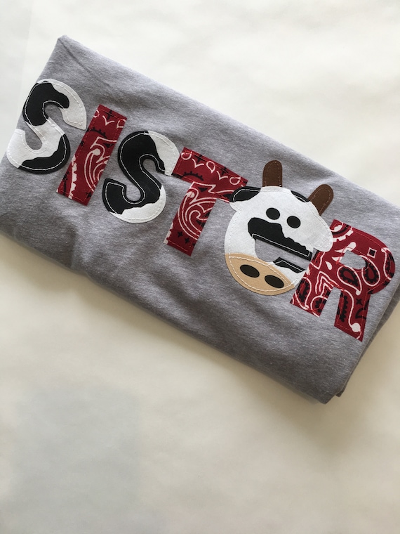 Barnyard Themed Sister or Brother Sibling Tee. Farm Party Cow - Etsy Singapore Barnyard Themed Sister or Brother Sibling Tee. Farm Party Cow - Etsy Singapore