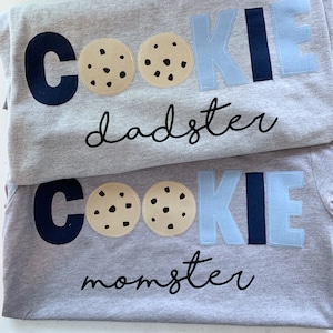 Cookie Momster, Cookie Dadster, one sweet cookie birthday, baby shower, milk and cookie party, any age, any customization, first birthday