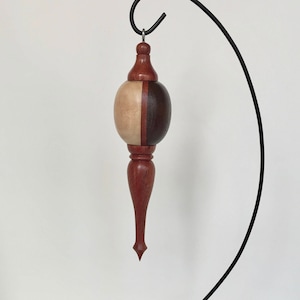 Turned Wood Christmas Ornament