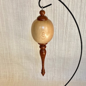 Turned Wood Christmas Ornament