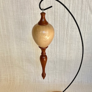 Turned Wood Christmas Ornament