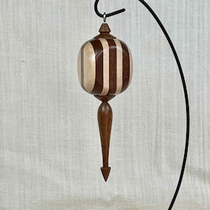 Turned Wood Christmas Ornament