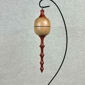 Turned Wood Christmas Ornament