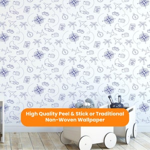 Travel Wallpaper: Peel and Stick Kids Room Decor