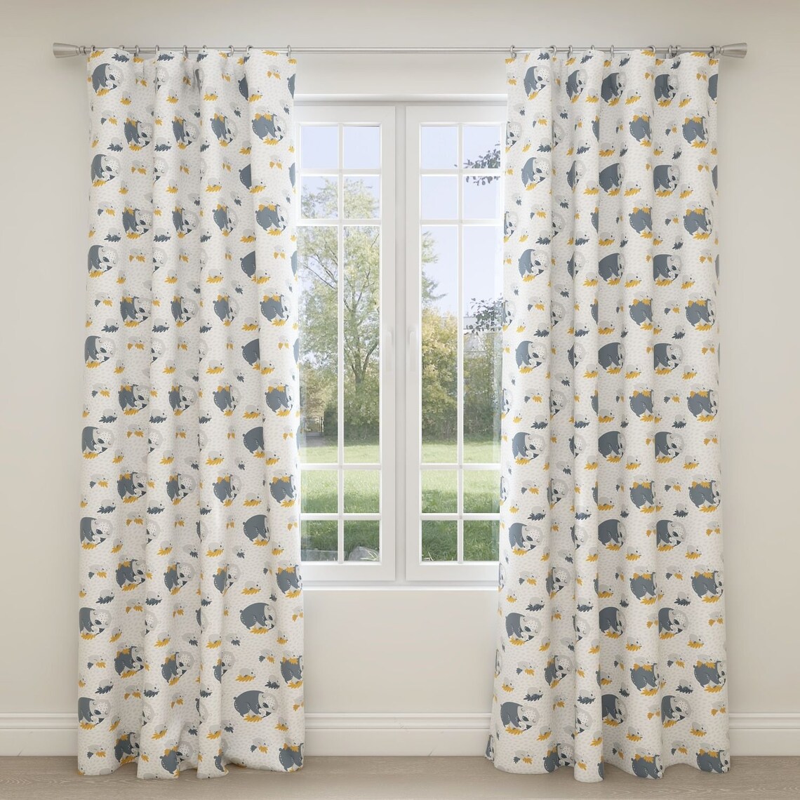 Bears Kids and Nursery Blackout Curtains. Custom Handmade Etsy