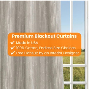 Gray Blackout Curtains, Blackout Curtains for Kids’ Bedroom, Nursery, and Playroom | Custom Room Darkening Window Treatments for Living Room