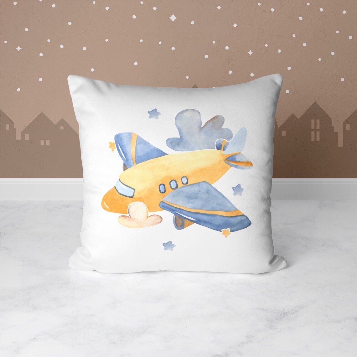 3 Pcs. Set Airplane Throw Pillow for Kids Kids Room Decor Etsy