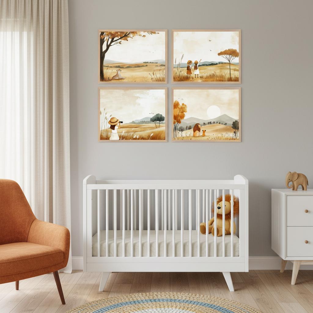 thumbnail image 2 of Wild Africa Metal Wall Decor Set Of 3, Safari Animals Wall Art, Africa Savanna Wall Hanging Art, Wildlife Nature Decor, Outdoor Metal Tree Home 2 of 9