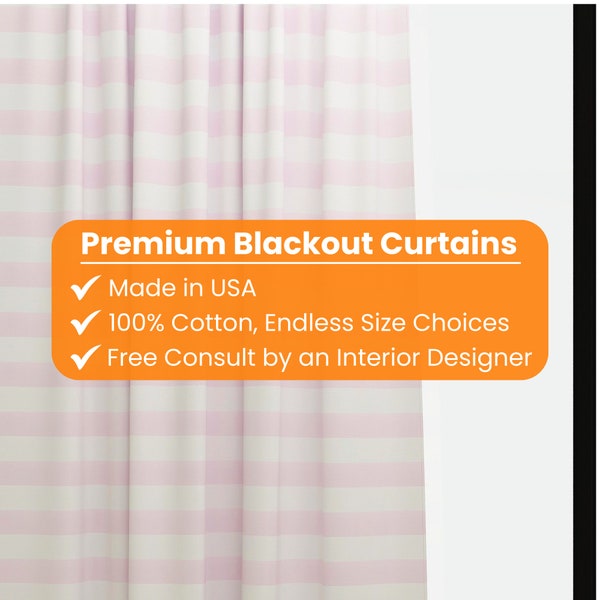Cabana Bella Twill Curtains for Kids, Bohemian Curtain, Playroom Kids Curtains, Custom Kids Blackout Curtains - 2 Panels. Multiple Sizes