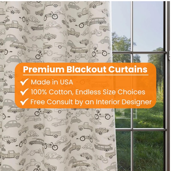 Boy Nursery Curtains Etsy