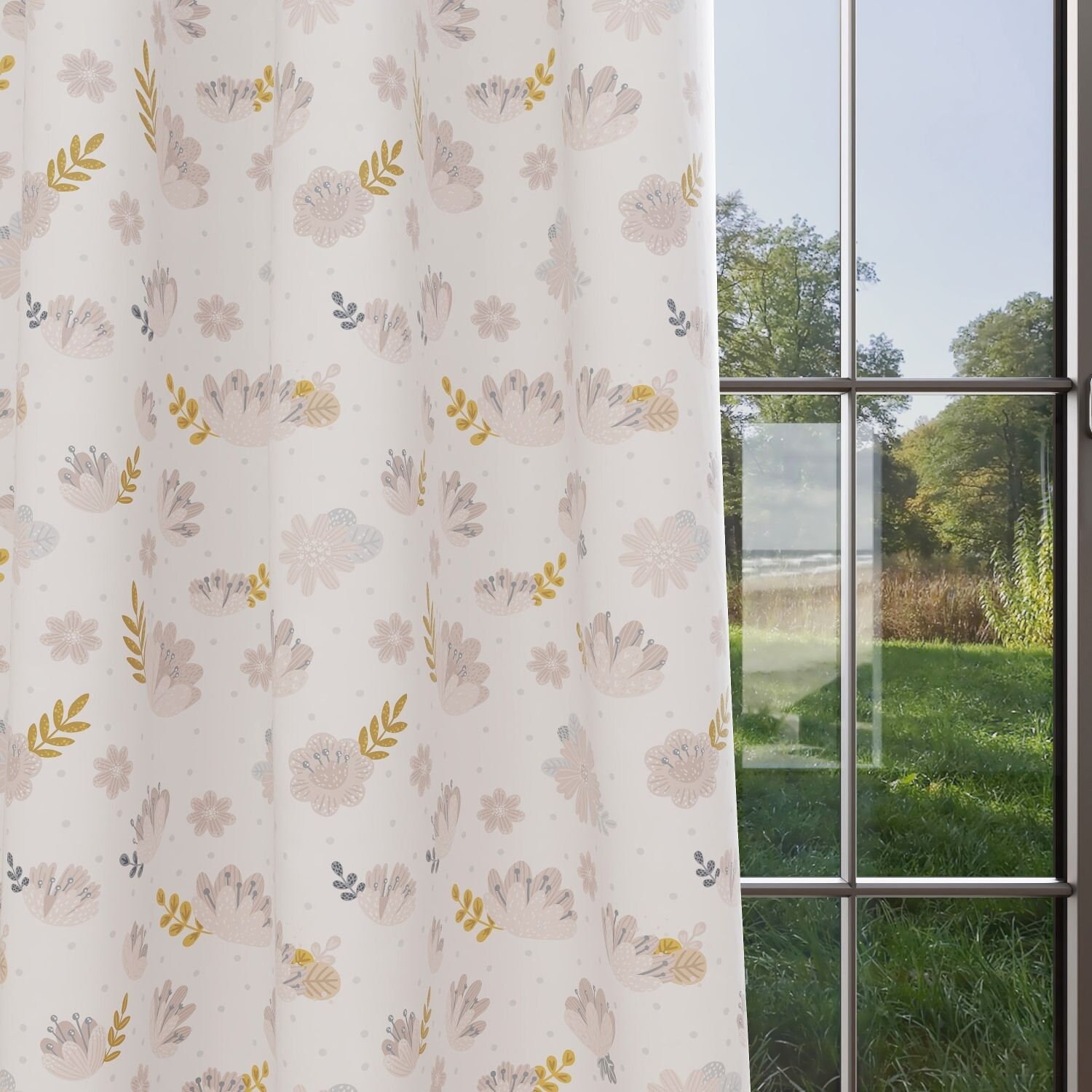 Floral Kids and Nursery Blackout Curtains. Custom Handmade Etsy