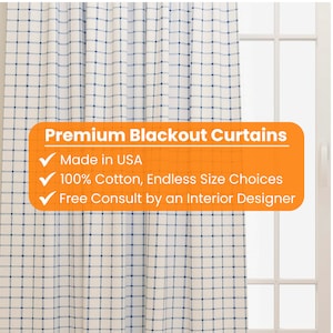 Italian Denim Blackout Curtains: Bohemian Kids Room Decor