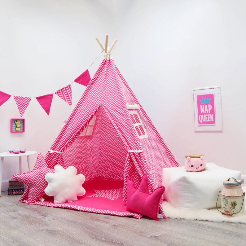 pink kids teepee