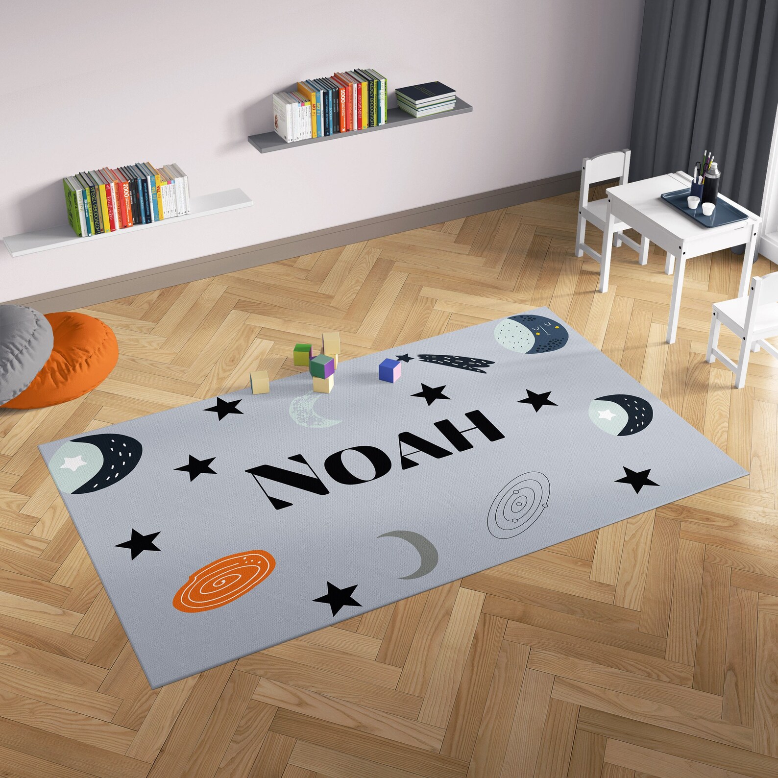 Personalized Galaxy Nursery Rug. Enhance Your Kid's or Etsy