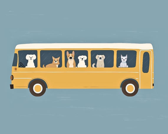 絵画 The dog bus 絵画の通販、購入ならFROM ARTIST/作品名：The dog bus/作家名：morimaru