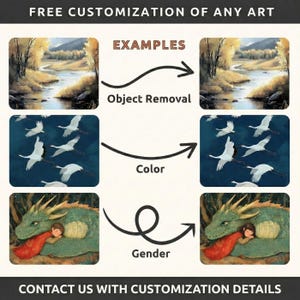 a poster with a picture of a woman and birds