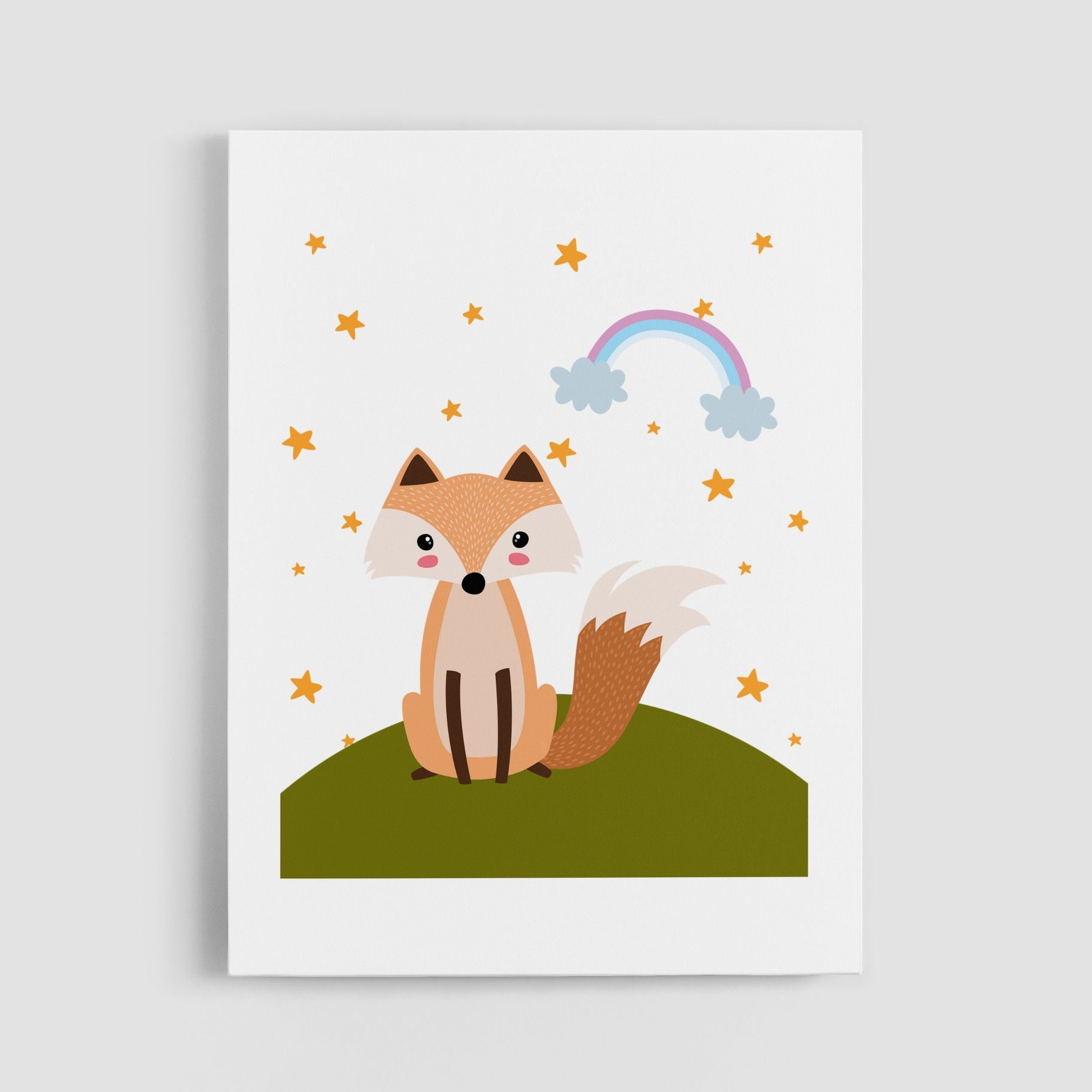 3Pcs Fox Wall Art Kids Wall Hangings Nursery Wall Art Kids Etsy.de