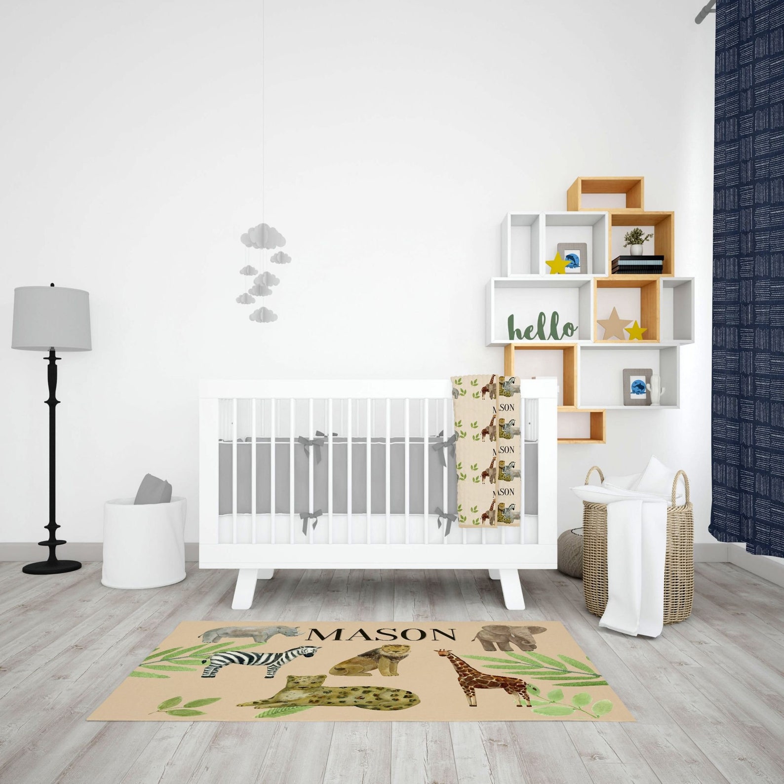 safari rug for nursery